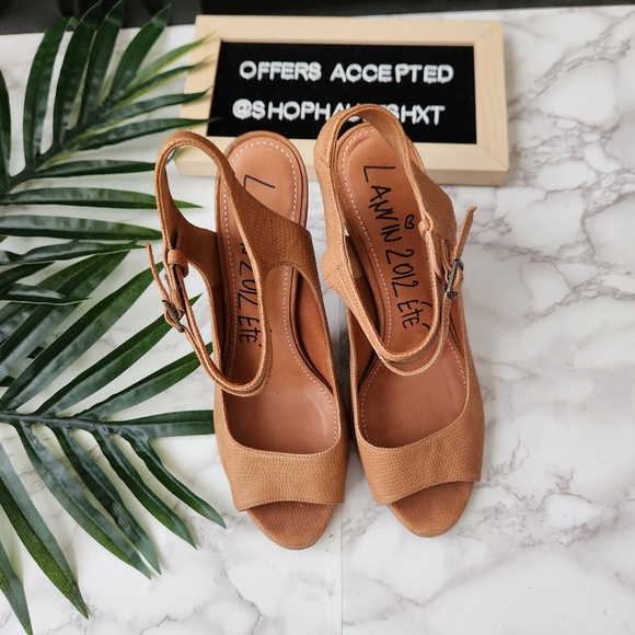 Lanvin 2012 Ete Ankle Strap Open Toe Heel Sandals - Picture 4 of 9